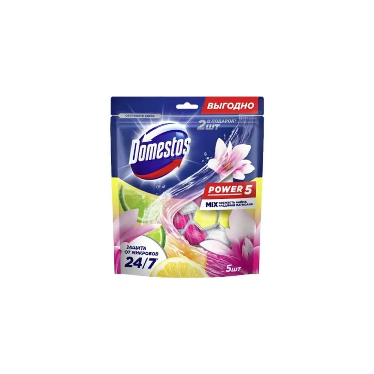 Блок для очищения туалета DOMESTOS PWR5 69664675