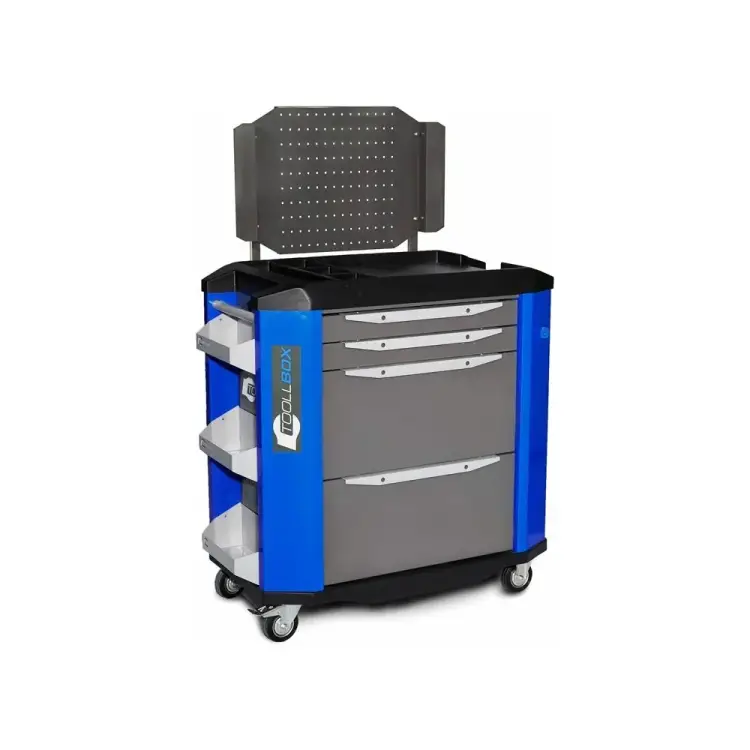 Инструментальная тележка Toollbox premium ТВР-4 RAL 5005 Инструментальная тележка Toollbox premium ТВР-4 RAL 5005