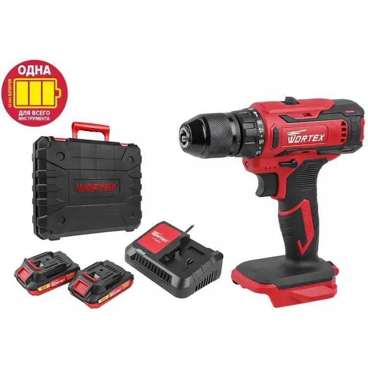 Аккумуляторная бесщеточный дрель-шуруповерт WORTEX BD 1820-1 Li ALL1 329209 Аккумуляторная бесщеточный дрель-шуруповерт WORTEX BD 1820-1 Li ALL1 329209