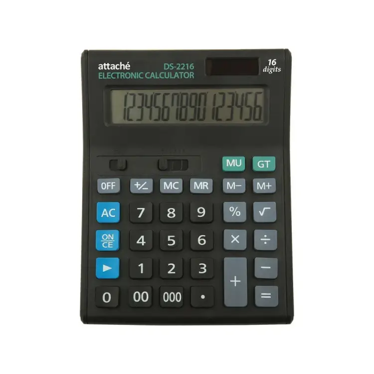 Полноразмерный настольный калькулятор Attache Economy 974207 Полноразмерный настольный калькулятор Attache Economy 974207