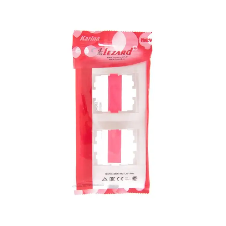 Двухместная вертикальная рамка Lezard KARINA 707-3000-152