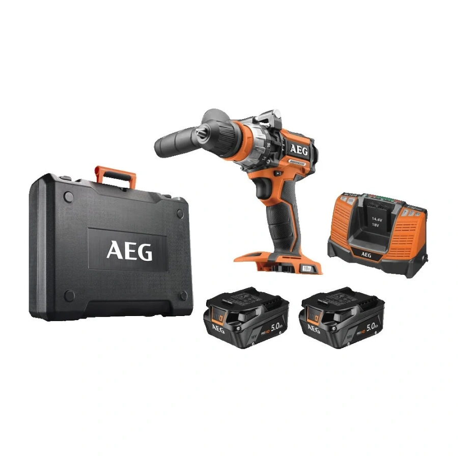 Ударная бесщеточная аккумуляторная дрель-шуруповерт AEG BSB18C3BL-502C 4935478939