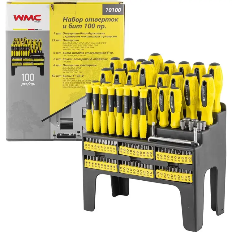 Набор отверток и бит WMC TOOLS WMC-10100(51782)