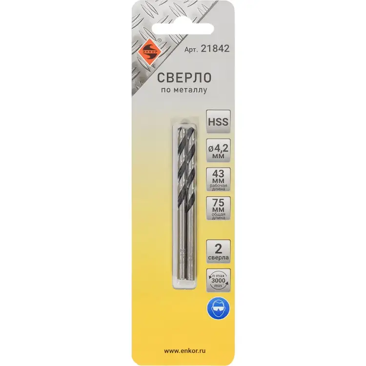Сверло по металлу Энкор 21842