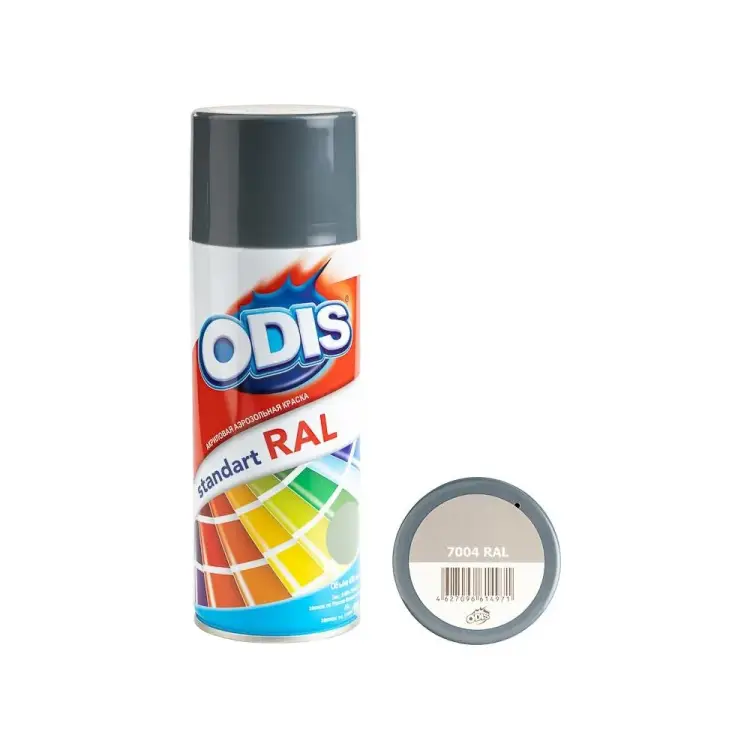 Краска-спрей ODIS standart 7004ral Краска-спрей ODIS standart 7004ral