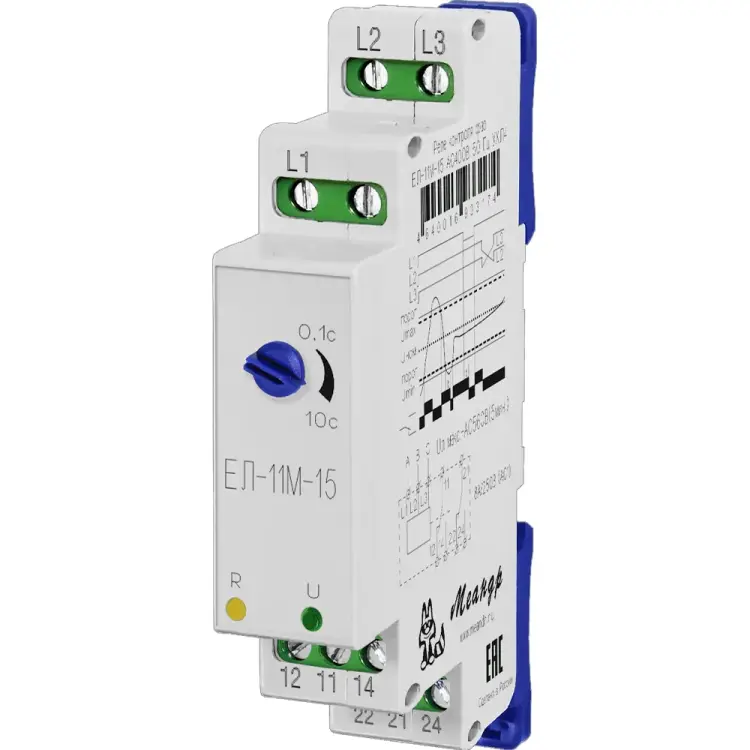 Реле контроля трехфазного напряжения Меандр ЕЛ-11М-15 A8302-16933174