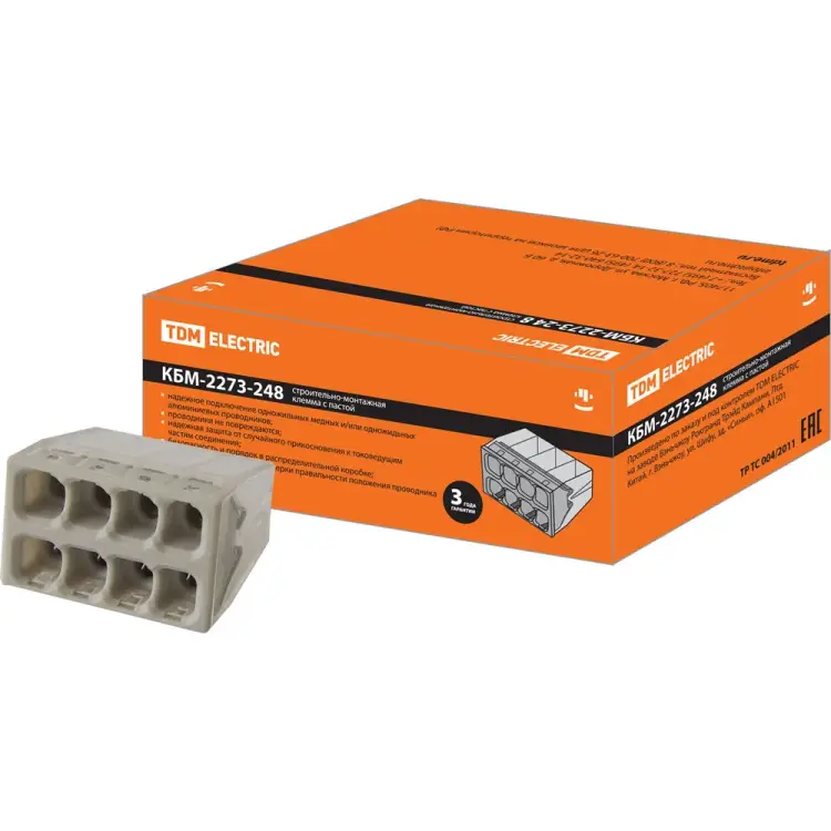 Строительно-монтажная клемма TDM ELECTRIC кбм-2273-248 SQ0517-0117