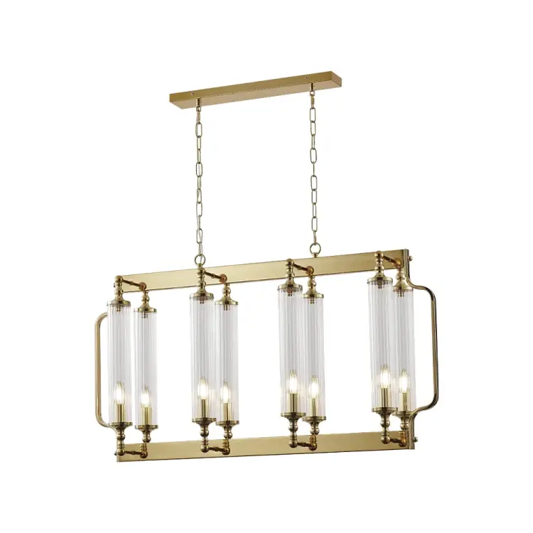 Подвесная люстра Crystal lux TOMAS SP8 L1000 BRASS