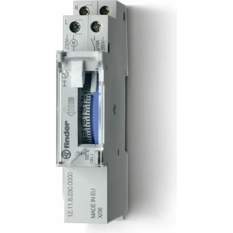 Механическое суточное реле времени Finder 121182301000