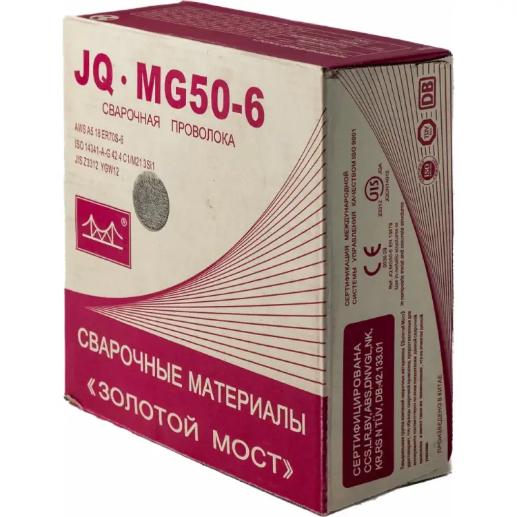 Омедненная сварочная проволока GOLDEN BRIDGE JQ.MG50-6/ER70S-6 113 Омедненная сварочная проволока GOLDEN BRIDGE JQ.MG50-6/ER70S-6 113