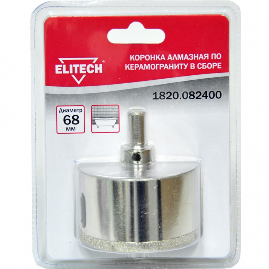 Коронка Elitech 1820.082400