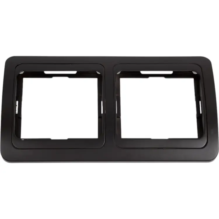 Горизонтальная двухместная рамка Smartbuy Марс SBE-02b-00-FR-2