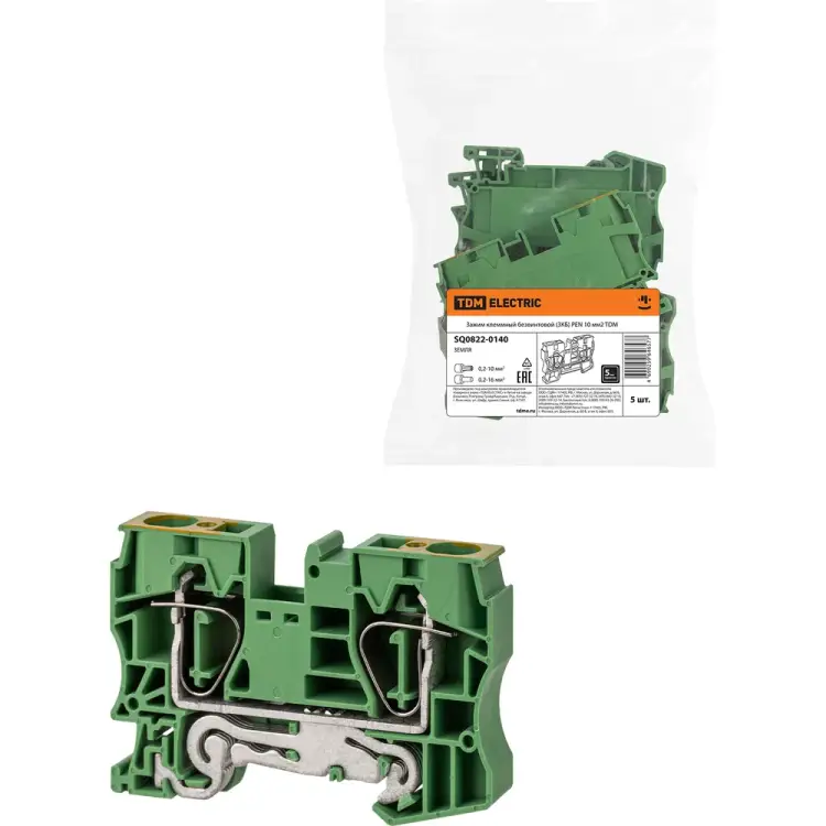 Клеммный безвинтовой зажим TDM ELECTRIC pen SQ0822-0140