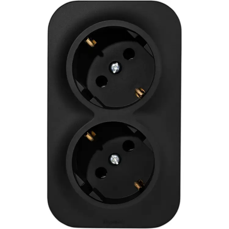 Двойной розеточный блок Legrand Quteo 782470