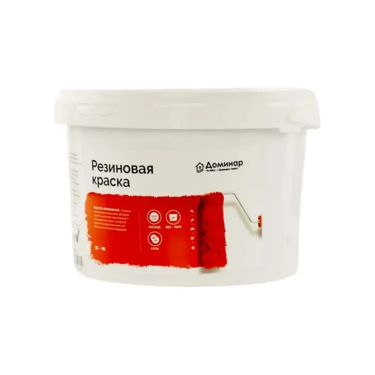 Резиновая краска Доминар БС 98 T33253 Резиновая краска Доминар БС 98 T33253