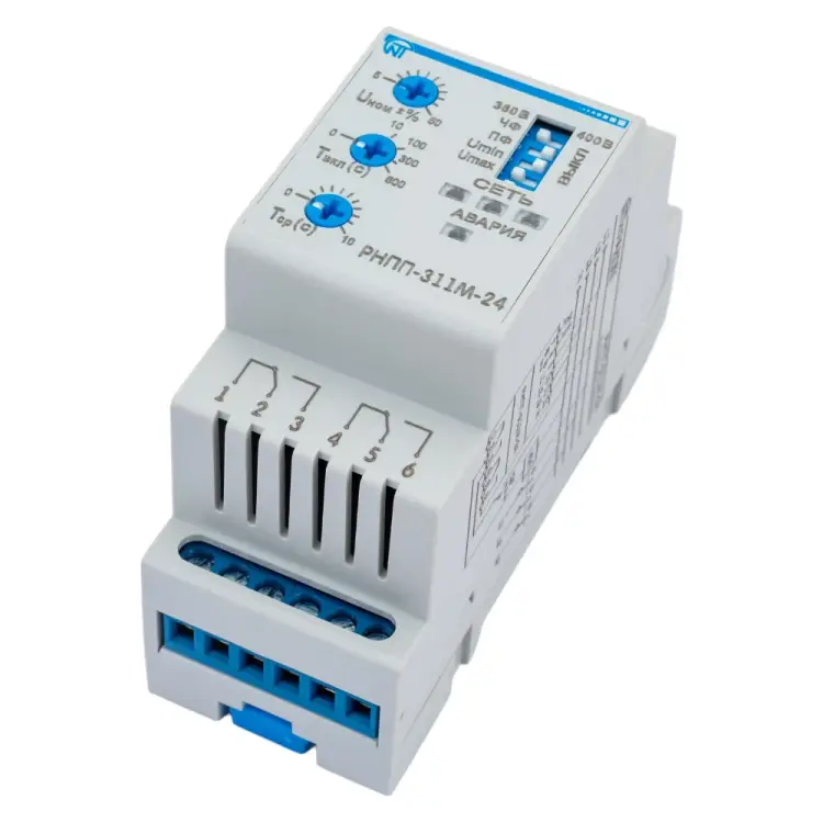 Реле напряжения перекоса и последовательности фаз НовАтек-Электро РНПП-311М-24V 3425602311