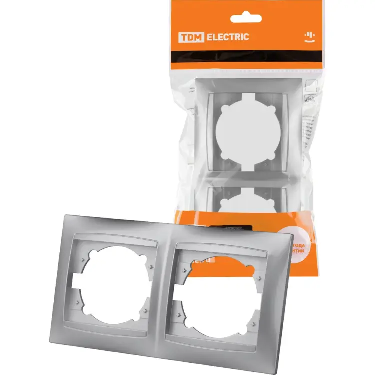 Двухпостовая горизонтальная рамка TDM ELECTRIC Лама SQ1815-0230