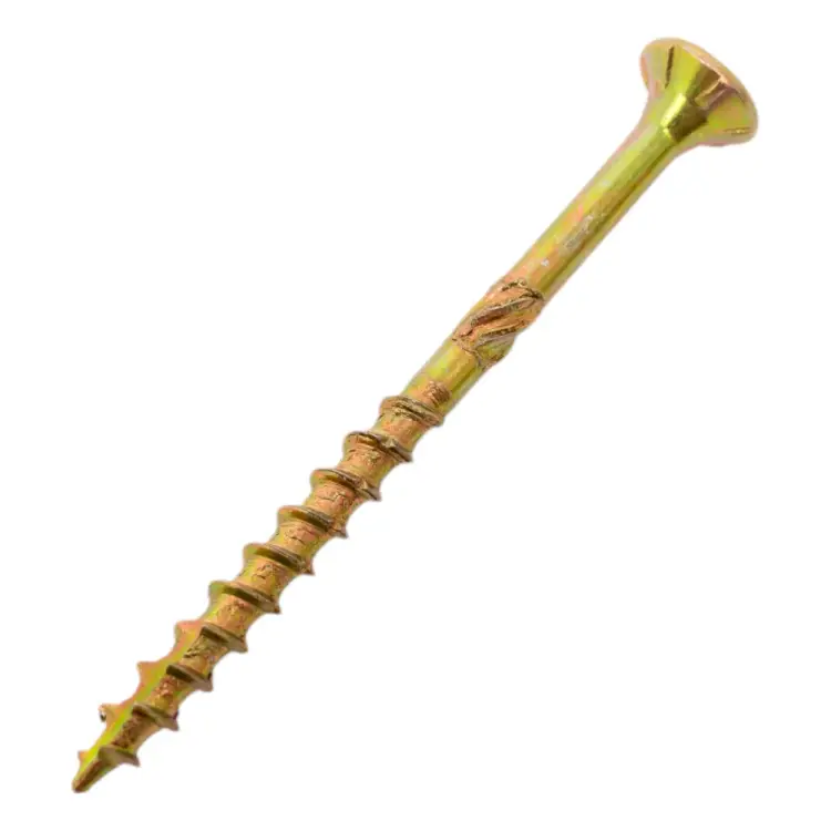 Потайной желтопассинированный конструкционный шуруп для дерева ЕВРОПАРТНЕР 3.5х45 (20 шт.) T2 0640 1