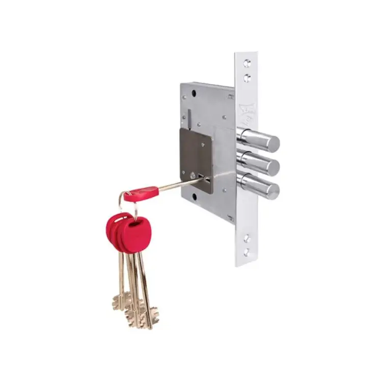 Сувальдный замок врезной KALE KILIT 257/L 41319