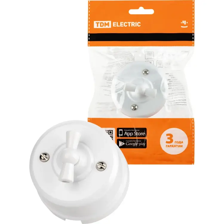 Поворотный выключатель TDM ELECTRIC Виви SQ1820-1006