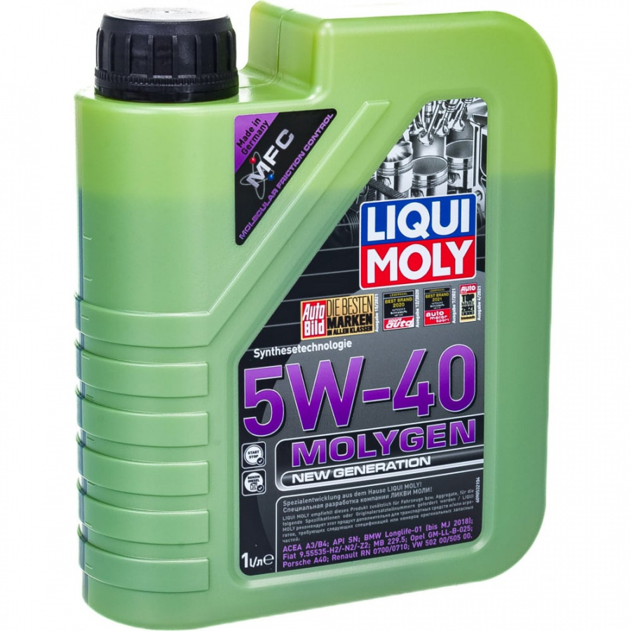 Синтетическое моторное масло LIQUI MOLY Molygen New Generation 5W-40 SN/CF;A3/B4