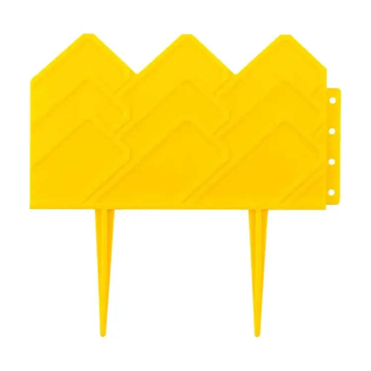 Садовый бордюр ПОЛИМЕРСАД Для клумб ПС-Б03-желт