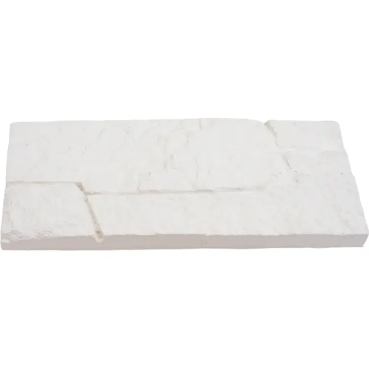 Гипсовая плитка ООО ПП Апогей Сланец Белый АК-04 бел