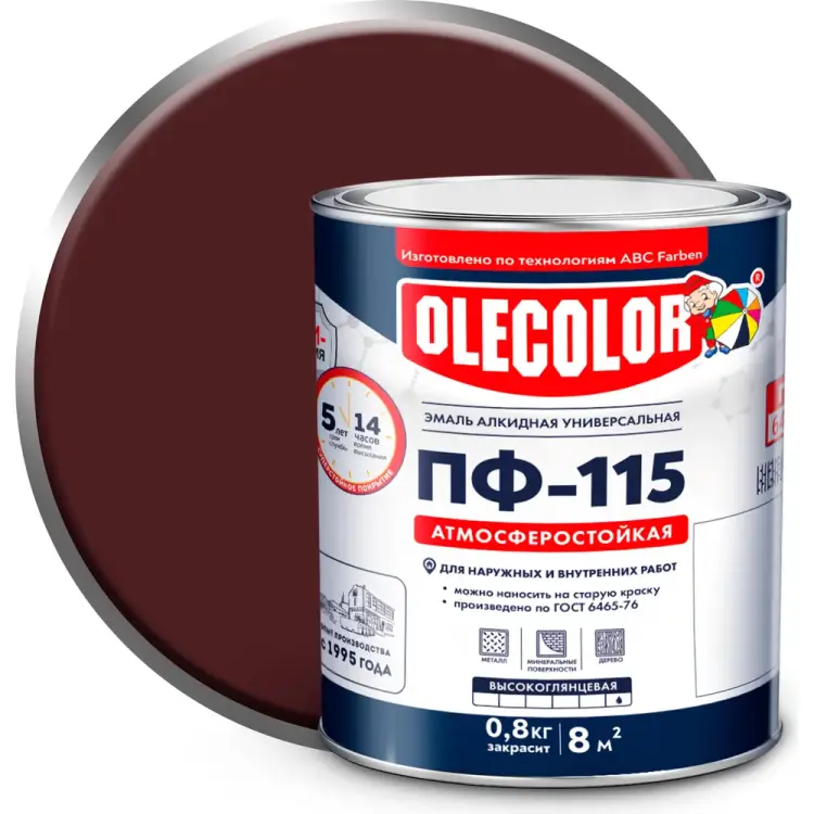 Эмаль Olecolor ПФ-115 4300000173 Эмаль Olecolor ПФ-115 4300000173