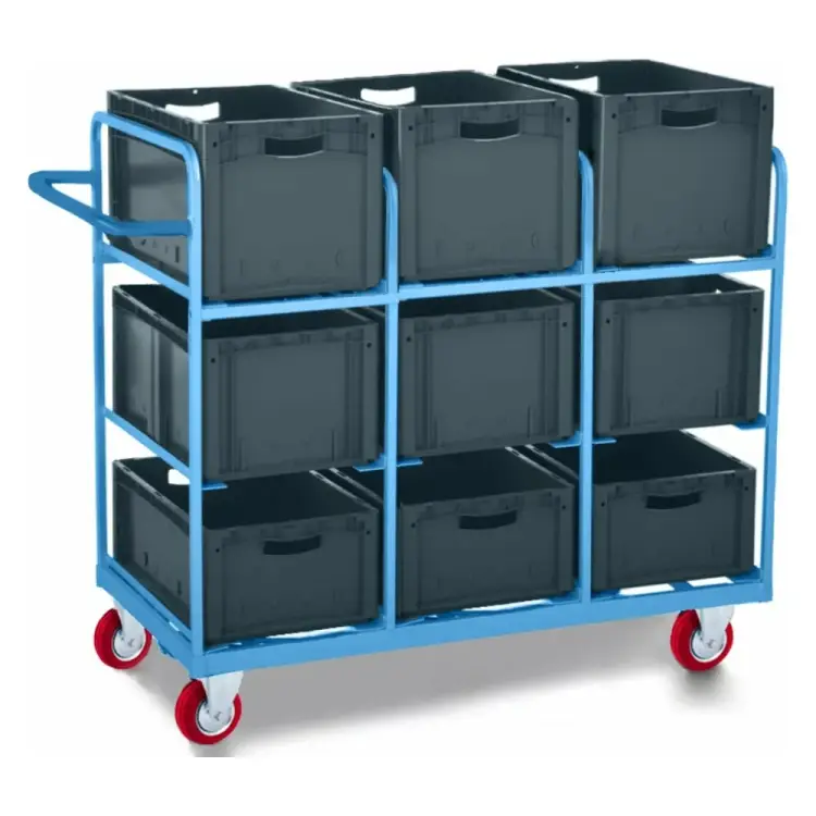 Ролл-контейнер для комплектации заказов под евробоксы МосТележка РКЕ3-14212