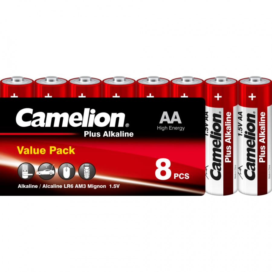 Батарейка Camelion Plus Alkaline LR6 SP8 1.5В