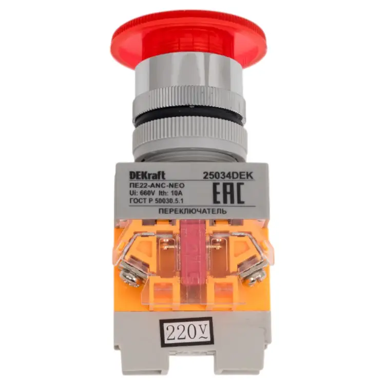 Кнопочный выключатель DEKraft ВК22 25034DEK