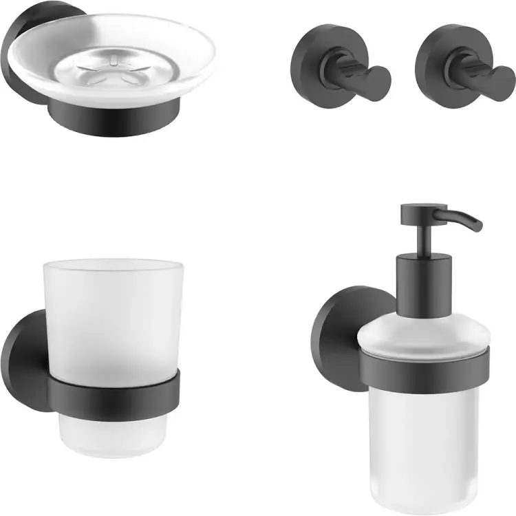 Набор аксессуаров для ванной комнаты 5 в 1 Wellsee Finishing Touch 182512002 Набор аксессуаров для ванной комнаты 5 в 1 Wellsee Finishing Touch 182512002