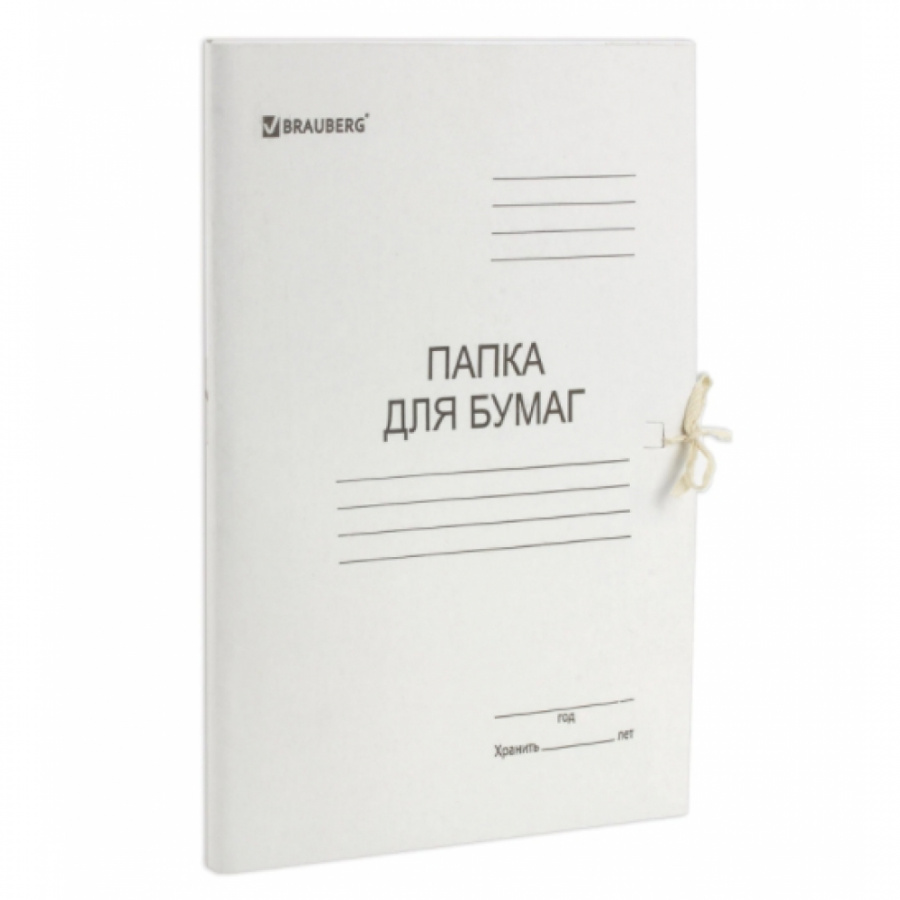Мелованная картонная папка для бумаг BRAUBERG 110924