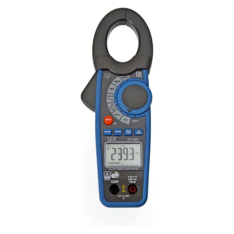 Профессиональные токовые клещи СЕМ DT-3367 481783