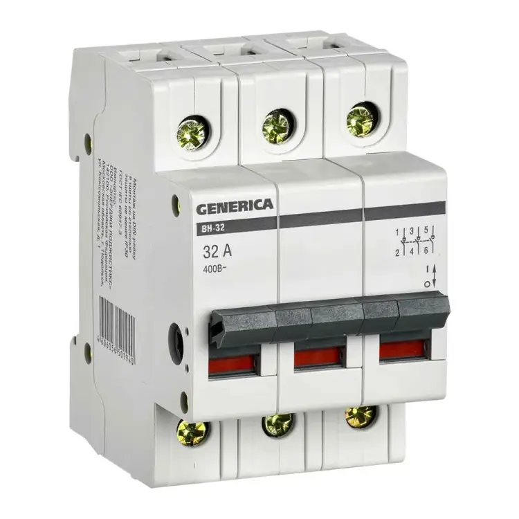Выключатель нагрузки GENERICA ВН-32 MNV15-3-032 Выключатель нагрузки GENERICA ВН-32 MNV15-3-032