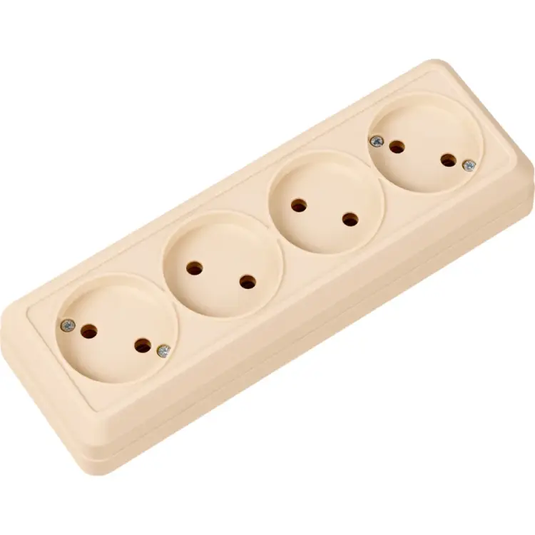 Четырехместная горизонтальная розетка TDM ELECTRIC Ладога SQ1801-0228