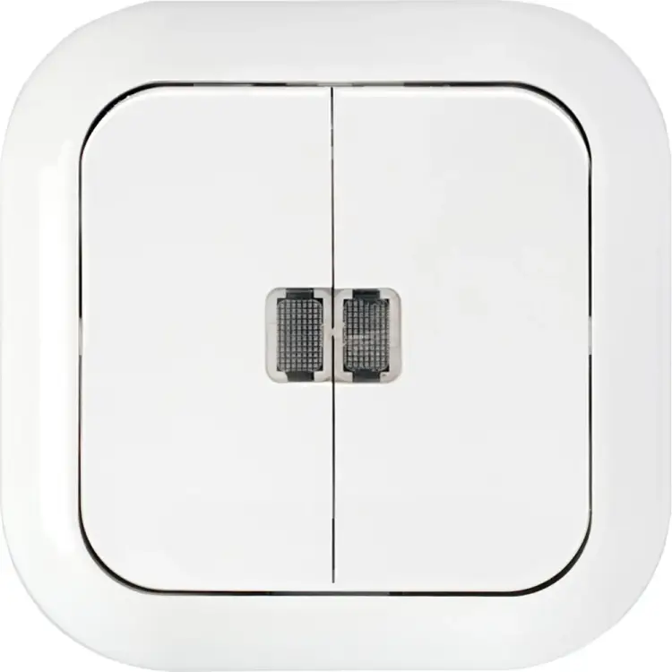 Двухклавишный выключатель BYLECTRICA ГАРМОНИЯ С510-233