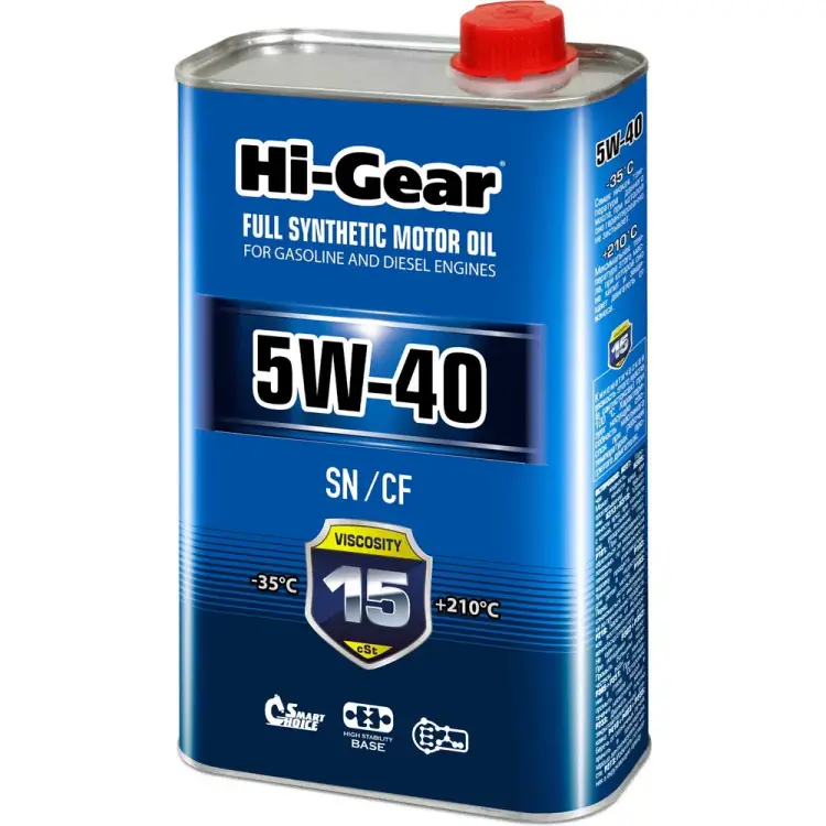 Синтетическое моторное масло Hi-Gear 5W-40 SN/CF HG0540