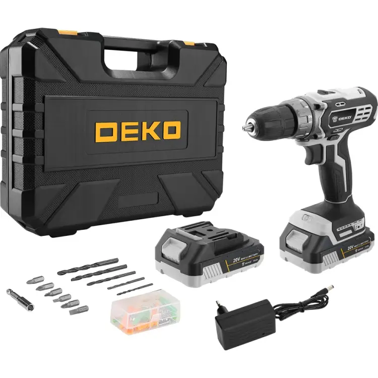 Аккумуляторная дрель-шуруповерт DEKO DKCD20 Black Edition SET 3 063-4050 Аккумуляторная дрель-шуруповерт DEKO DKCD20 Black Edition SET 3 063-4050
