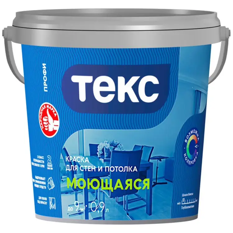 Моющаяся вододисперсионная краска Текс профи 700000429