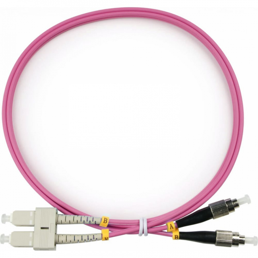 Дуплексный оптический патч-корд TopLan DPC-TOP-OM4-FC/P-SC/P-3.0