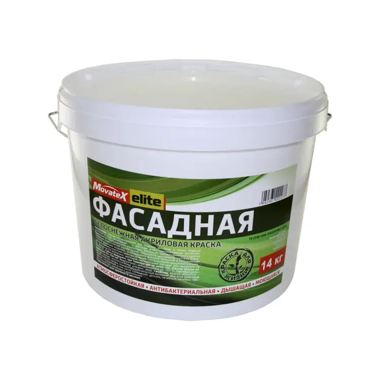 Фасадная водоэмульсионная краска Movatex Elite Т11904