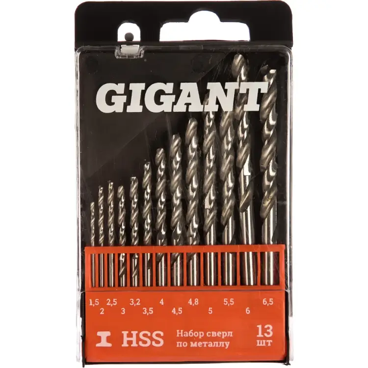 Набор сверл по металлу Gigant G-11122