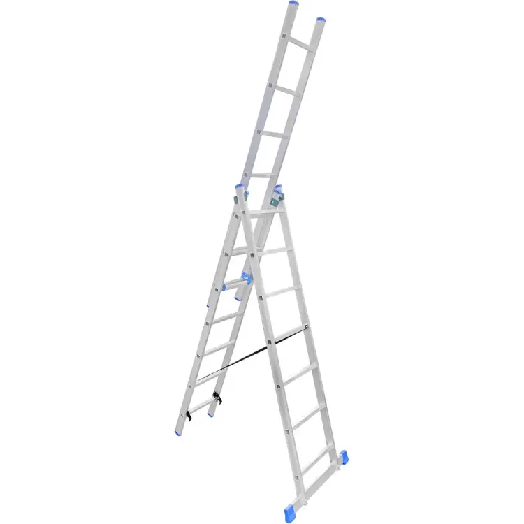 Трехсекционная алюминиевая лестница LadderBel LS307