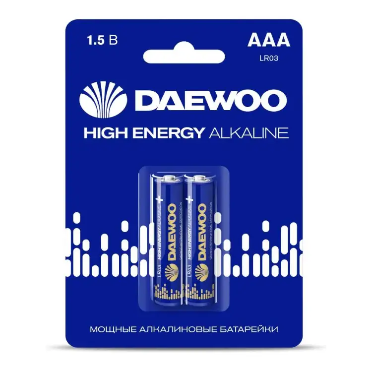 Алкалиновая батарейка DAEWOO HIGH ENERGY Alkaline 2021 5030350