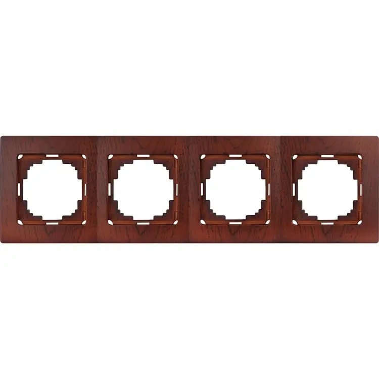 Четырехместная рамка Nilson TOURAN WOOD 24260094