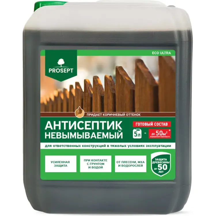 Невымываемый антисептик PROSEPT ECO ULTRA 062-5