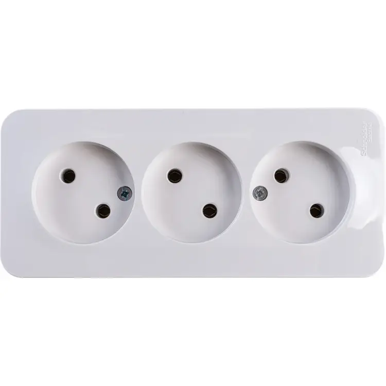 Тройная розетка Systeme Electric BLANCA BLNRA000311
