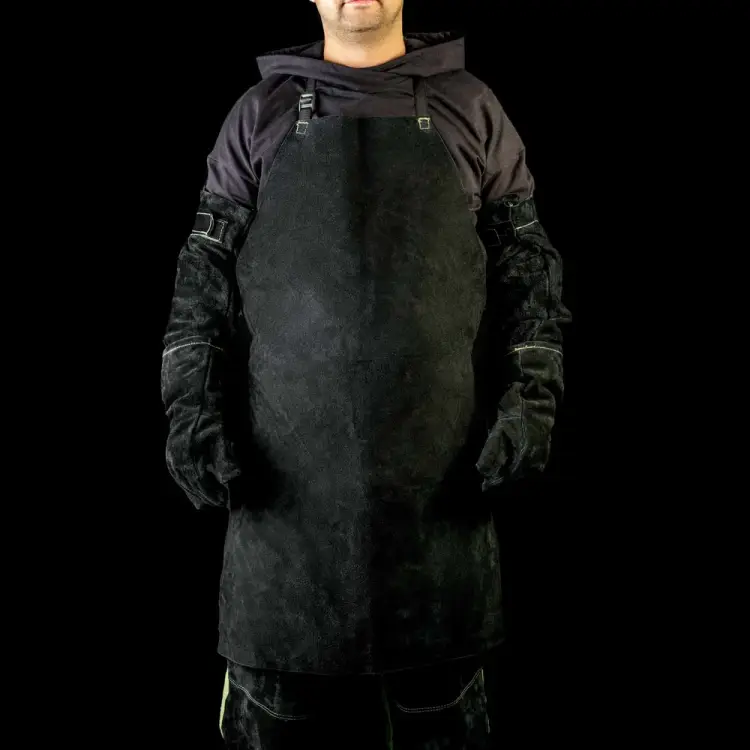 Цельный спилковый фартук КСМ рфсц-01