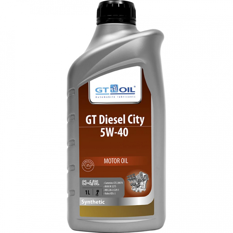 Масло GT OIL Diesel City SAE 5W-40 API CI-4/SL